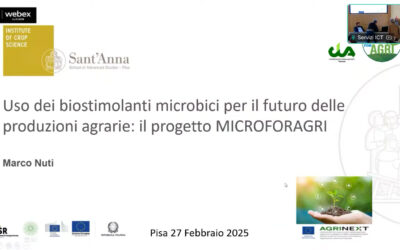 MicroForAgri al workshop “Il futuro dell’agricoltura e le nuove sfide europee” alla Scuola Superiore Sant’Anna